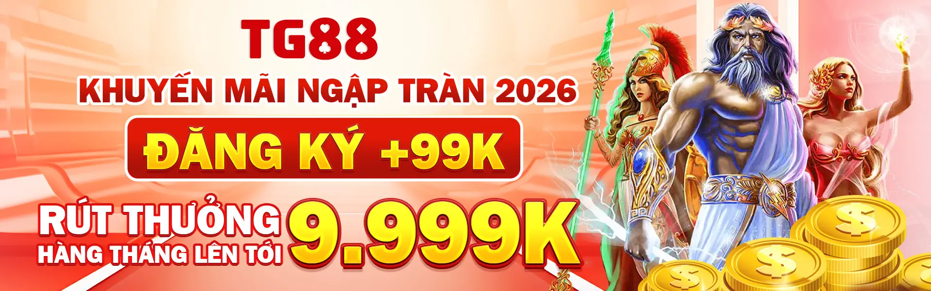 TG88 banner đăng ký tặng ngay 88k, thưởng nạp đầu 100%